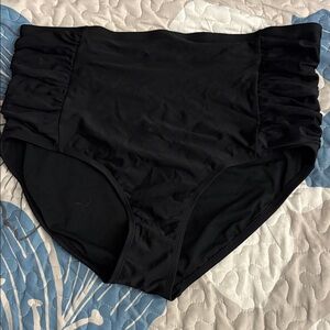 Black High Waist Bikini Bottoms